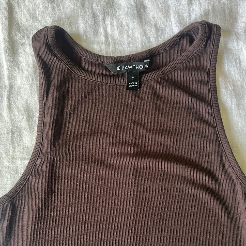 Women's Hawthorn Brown Tank Top